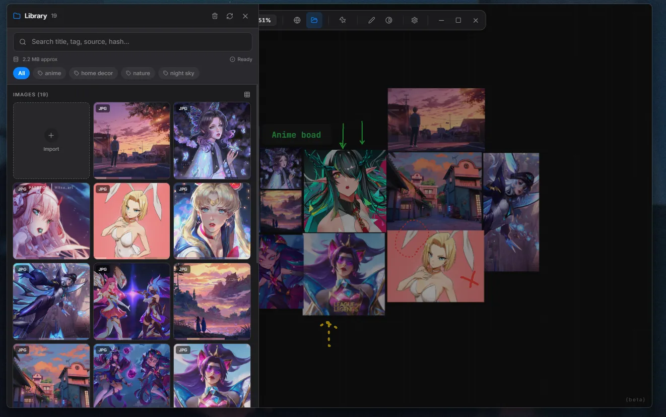 Asset library